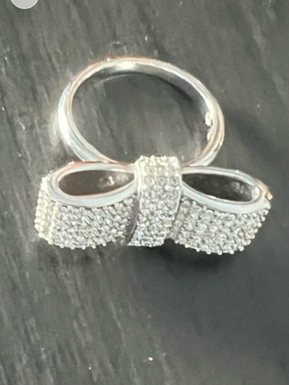 Swarovski bow ring